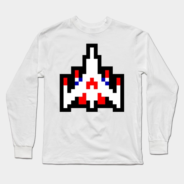 Galaga Long Sleeve T-Shirt by thepixelcloud